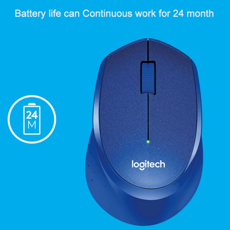 Logitech M330 Wireless Optical Mute Mouse with Micro USB Receiver (Blue) - Computer & Networking by Logitech | Online Shopping UK | buy2fix