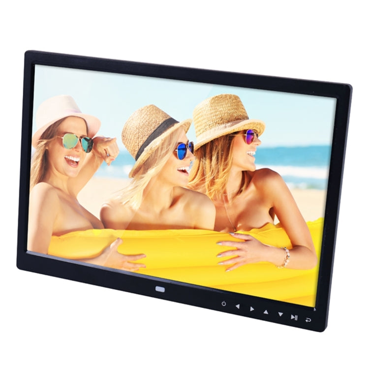 15.0 inch LED Display Digital Photo Frame with Holder / Remote Control, Allwinner, Support USB / SD Card Input / OTG(Black) - Consumer Electronics by buy2fix | Online Shopping UK | buy2fix
