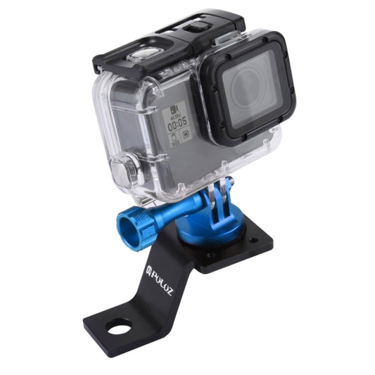 PULUZ Aluminum Alloy Motorcycle Fixed Holder Mount with Tripod Adapter & Screw for GoPro Hero11 Black / HERO10 Black /9 Black /8 Black /7 /6 /5 /5 Session /4 Session /4 /3+ /3 /2 /1, DJI Osmo Action and Other Action Cameras(Blue) - DJI & GoPro Accessories by PULUZ | Online Shopping UK | buy2fix