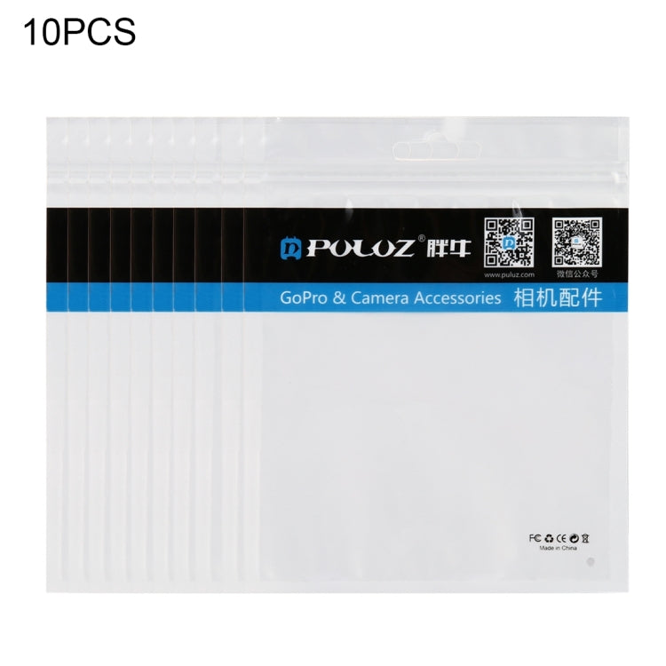 10 PCS PULUZ 16cm x 13cm Hang Hole Clear Front White Pearl Jewelry Zip Lock Packaging Bag(Size: M) - DJI & GoPro Accessories by PULUZ | Online Shopping UK | buy2fix