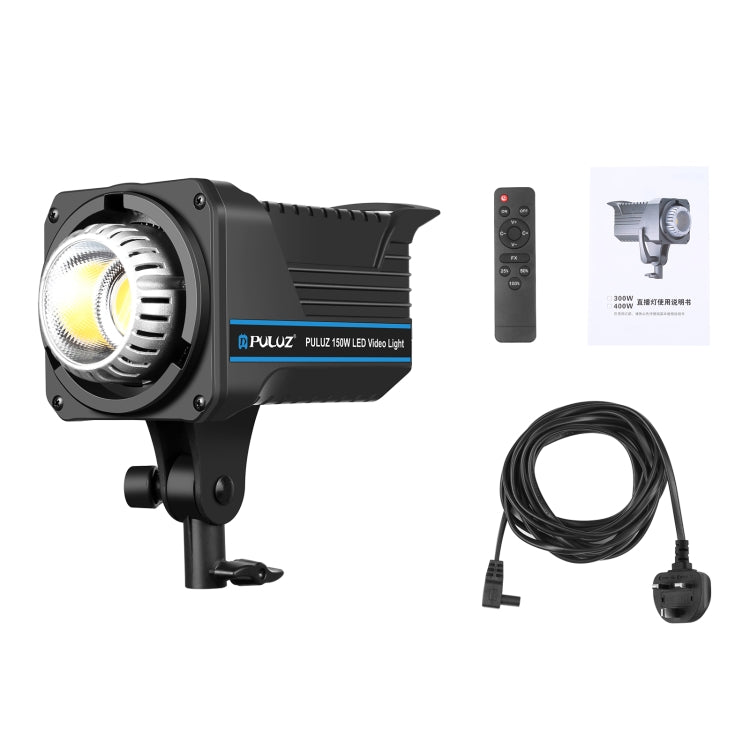 PULUZ 220V 150W Studio Video Light  3200K-5600K Dual Color Temperature Built-in Dissipate Heat System with Remote Control(UK Plug) - Shoe Mount Flashes by PULUZ | Online Shopping UK | buy2fix