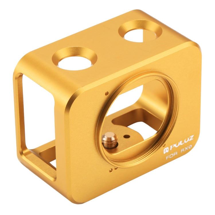 PULUZ for Sony RX0 Aluminum Alloy Protective Cage + 37mm UV Filter Lens + Lens Sunshade with Screws and Screwdrivers(Gold) - DJI & GoPro Accessories by PULUZ | Online Shopping UK | buy2fix