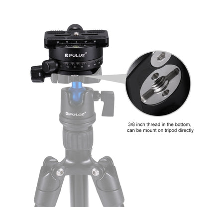 PULUZ Aluminum Alloy 360 Degree Rotation Panorama Ball Head with Quick Release Plate for Camera Tripod Head - Tripod Heads by PULUZ | Online Shopping UK | buy2fix