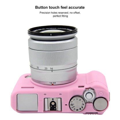 PULUZ Soft Silicone Protective Case for FUJIFILM X-A3 / X-A10(Pink) - Camera Accessories by PULUZ | Online Shopping UK | buy2fix