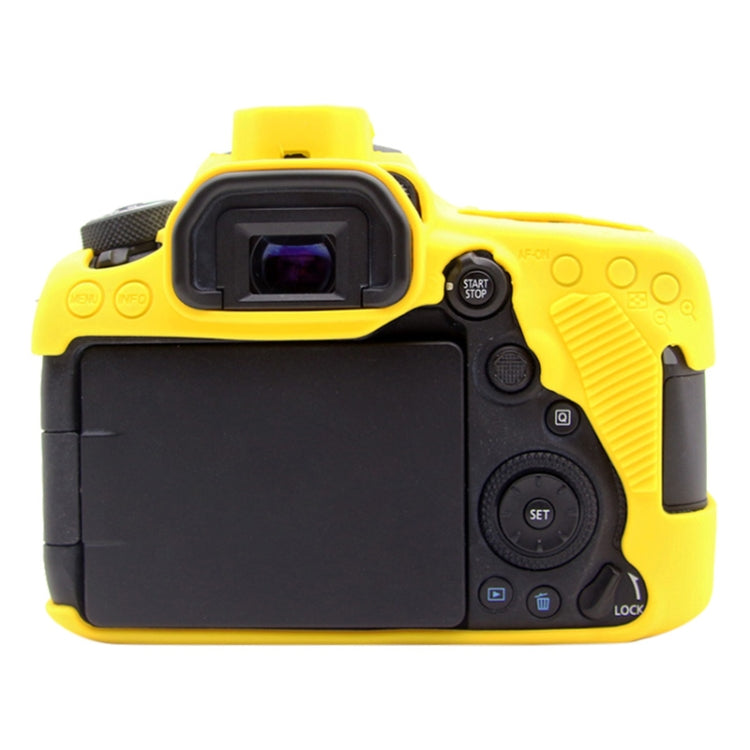 PULUZ Soft Silicone Protective Case for Canon EOS 90D (Yellow) - Camera Accessories by PULUZ | Online Shopping UK | buy2fix