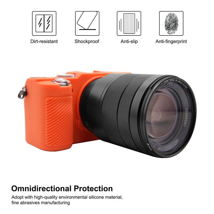 PULUZ Soft Silicone Protective Case for Sony A7C / ILCE-7C(Orange) - Protective Case by PULUZ | Online Shopping UK | buy2fix