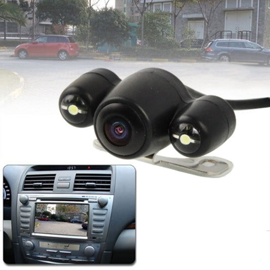 2.4G Wireless GPS Night Vision Car Rear View Backup Camera with 2 LED, Wide viewing angle: 120° (WX808EBS)(Black) - In Car by buy2fix | Online Shopping UK | buy2fix