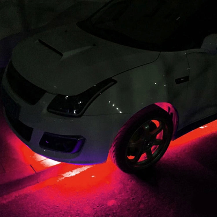 10 PCS 60cm 30 LED Waterproof Flexible Car Strip Light, DC 12V(Red Light) - In Car by buy2fix | Online Shopping UK | buy2fix