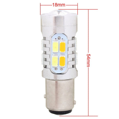 2PCS 1157/BAY15D 10W 700LM  Yellow + White Light 20-LED SMD 5630 Car Brake Light Lamp Bulb, Constant Current, DC 12-24V - In Car by buy2fix | Online Shopping UK | buy2fix
