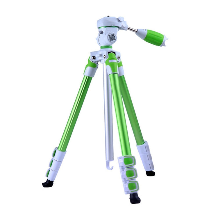 Fotopro S3 4-Section Folding Aluminum Legs Tripod PTZ Stand for SLR / Micro-SLR / Digital Cameras(Green) - Tripods by Fotopro | Online Shopping UK | buy2fix