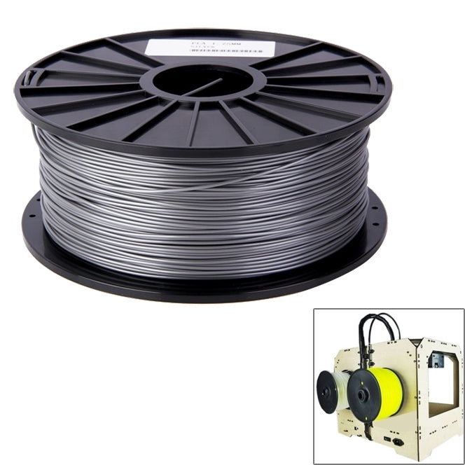ABS 1.75 mm Color Series 3D Printer Filaments, about 395m(Silver) - Consumer Electronics by buy2fix | Online Shopping UK | buy2fix