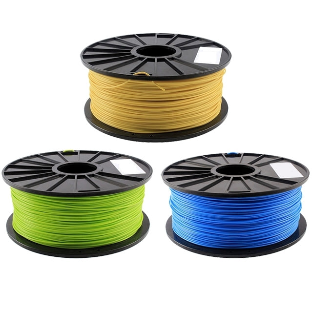 PLA 1.75 mm Luminous 3D Printer Filaments, about 345m(Yellow) - Consumer Electronics by buy2fix | Online Shopping UK | buy2fix