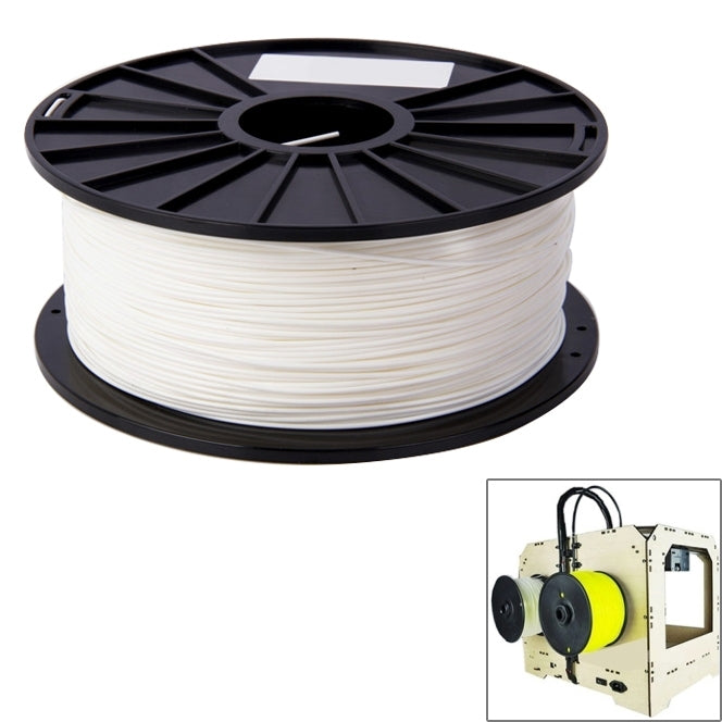 PLA 3.0 mm Color Series 3D Printer Filaments, about 115m(White) - Consumer Electronics by buy2fix | Online Shopping UK | buy2fix