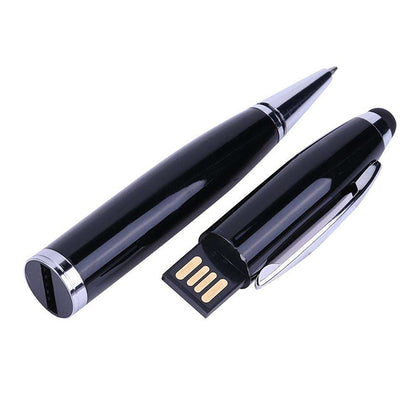 2 in 1 Pen Style USB Flash Disk, Black (2GB) - Computer & Networking by buy2fix | Online Shopping UK | buy2fix