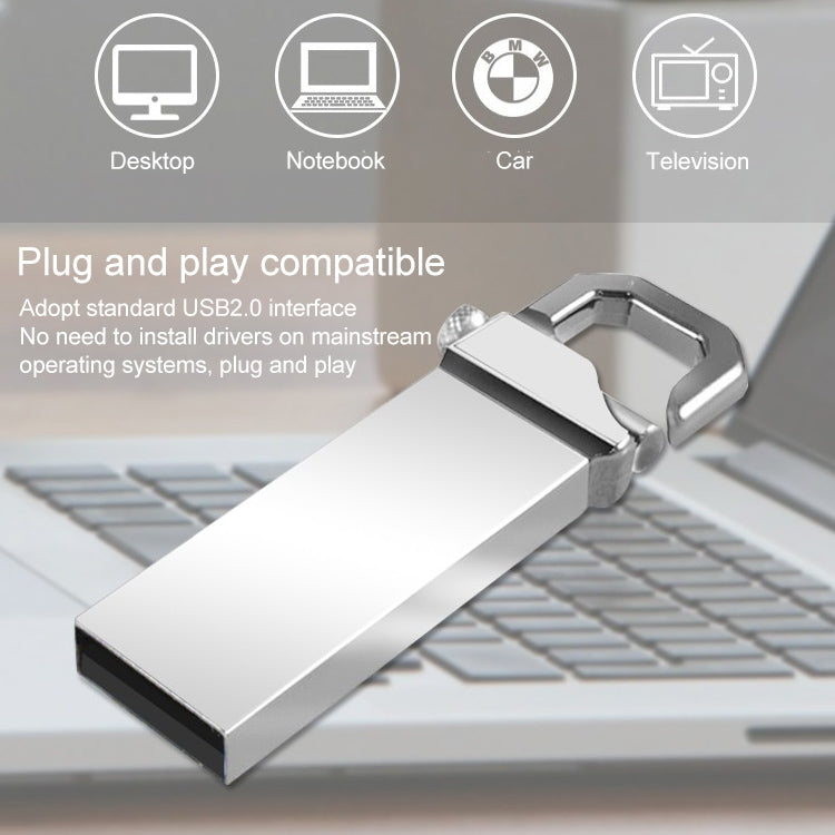 32GB Metallic Keychains Style USB 2.0 Flash Disk - Computer & Networking by buy2fix | Online Shopping UK | buy2fix