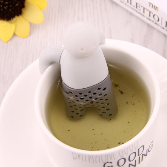 Cute Mr Tea Infuser Silicone Tea Strainers - Home & Garden by buy2fix | Online Shopping UK | buy2fix