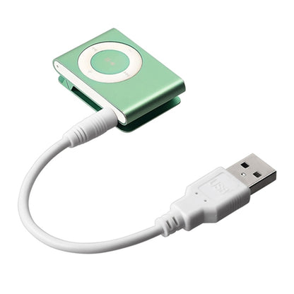 USB to 3.5mm Jack Data Sync & Charge Cable for iPod Shuffle 1st /2nd /3rd Generation, Length: 15.5cm(White) - Normal Style Cable by buy2fix | Online Shopping UK | buy2fix