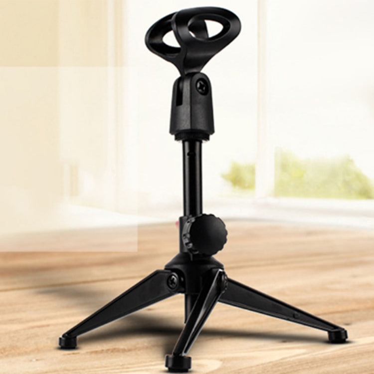 Extendable Adjustable Microphone Tripod Desktop Stand, Height: 19.5-24.5cm, For Live Broadcast, Show, KTV, etc - Consumer Electronics by buy2fix | Online Shopping UK | buy2fix