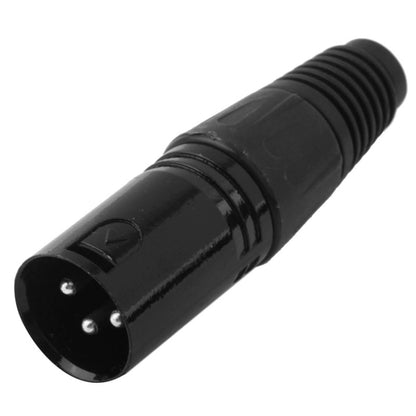 3 Pin XLR Male Plug Microphone Connector Adapter(Black) - Consumer Electronics by buy2fix | Online Shopping UK | buy2fix