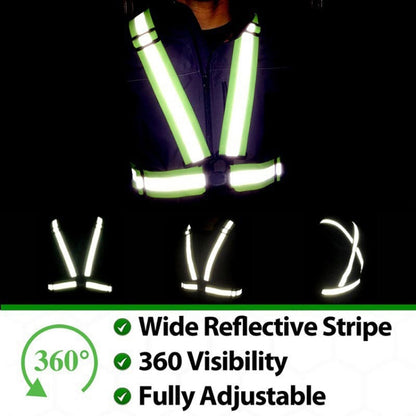 Night Riding Running Flexible Reflective Safety Vest(Magenta) - Reflective Safety Clothing by buy2fix | Online Shopping UK | buy2fix