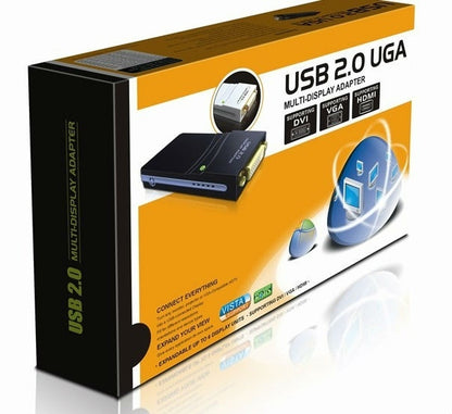 USB 2.0 to VGA, DVI, HDMI Adapter , Resolution: 1920*1080(Black) - Adapter by buy2fix | Online Shopping UK | buy2fix