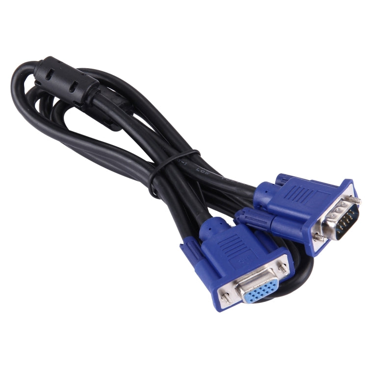 1.5m Good Quality VGA 15 Pin Male to VGA 15 Pin Female Cable for LCD Monitor, Projector, etc - Cable by buy2fix | Online Shopping UK | buy2fix