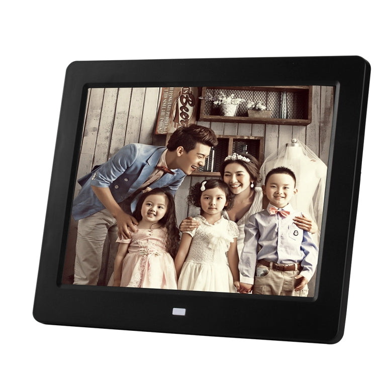 8 inch LED Display Multi-media Digital Photo Frame with Holder & Music & Movie Player, Support USB / SD Card Input(Black) - Consumer Electronics by buy2fix | Online Shopping UK | buy2fix