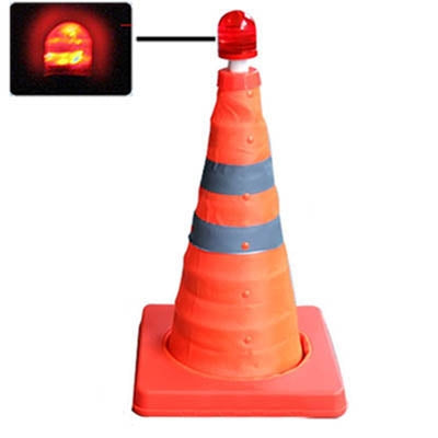 Lift Road Safety Road Cones with Warning Dome, Height: 44cm - In Car by buy2fix | Online Shopping UK | buy2fix