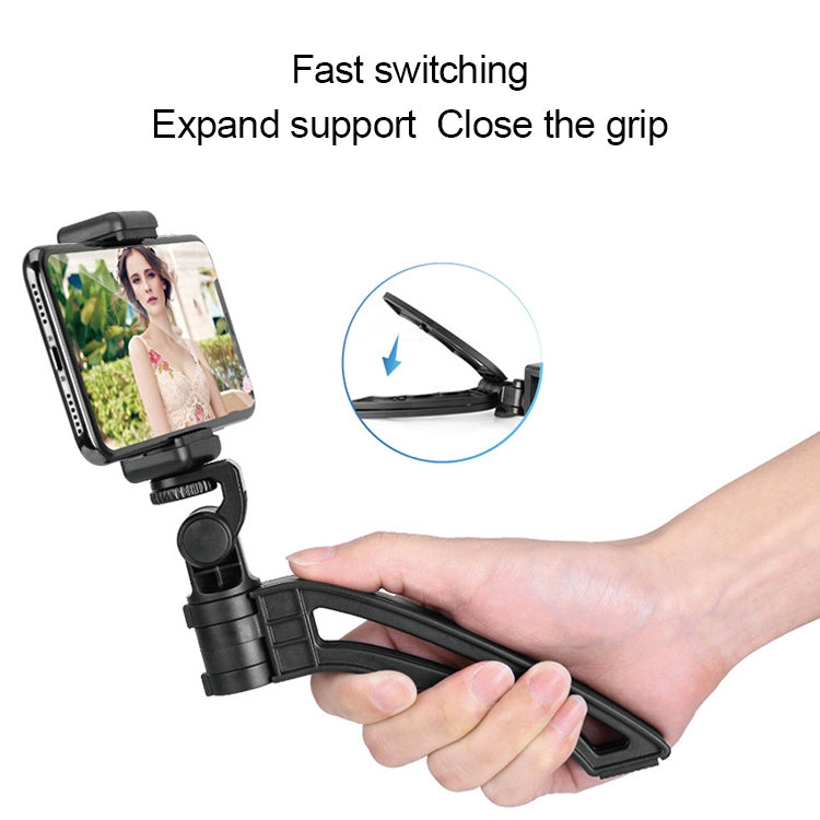 APEXEL Portable Handheld Lazy Live Broadcast Desktop Folding Universal Bluetooth Tripod Phone Holder with Flashlight - Consumer Electronics by APEXEL | Online Shopping UK | buy2fix