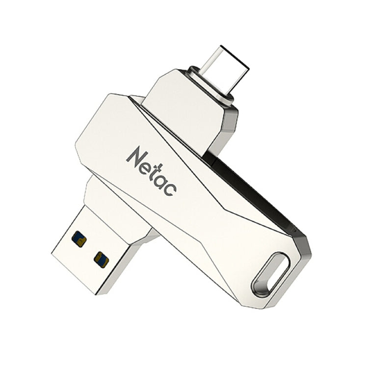 Netac U782C 32GB USB-C / Type-C + USB 3.0 360 Degrees Rotation Zinc Alloy Flash Drive OTG U Disk - USB Flash Drives by Netac | Online Shopping UK | buy2fix