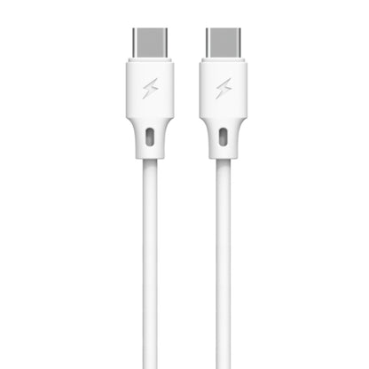 WK WDC-106 3A Type-C / USB-C to Type-C / USB-C Full Speed Charging Data Cable, Length: 1m (White) - USB-C & Type-C Cable by WK | Online Shopping UK | buy2fix