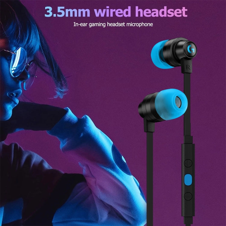 Logitech G333 In-ear Gaming Wired Earphone with Microphone, Standard Version(White) - In Ear Wired Earphone by Logitech | Online Shopping UK | buy2fix
