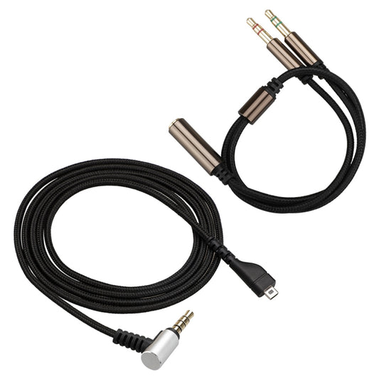 ZS0135 2 in 1 For SteelSeries Arctis 3 / 5 / 7 Earphone Audio Cable + Earphone Adapter Cable Set - Headset Accessories by buy2fix | Online Shopping UK | buy2fix