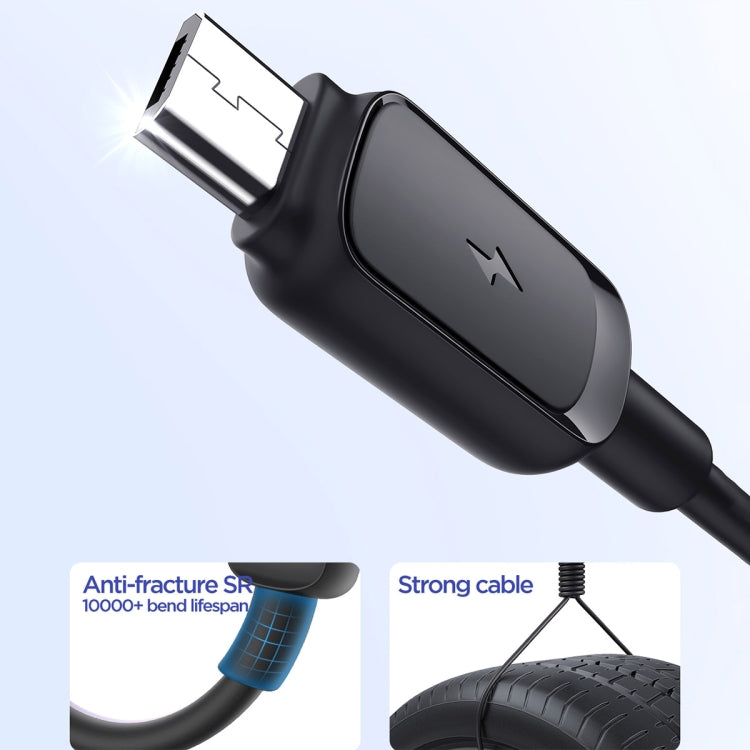 JOYROOM S-AM018A14 Multi-Color Series 2.4A USB to Micro USB Fast Charging Data Cable, Length:1.2m (Black) -  by JOYROOM | Online Shopping UK | buy2fix