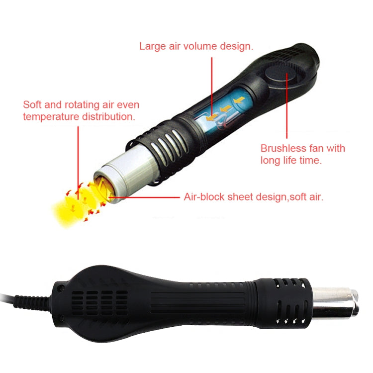 Kaisi K-858D SMD Hot-Air Soldering Station LED Digital Display Support Controllable Temperature for Desoldering + Air Nozzles, EU Plug - Electric Soldering Iron by Kaisi | Online Shopping UK | buy2fix