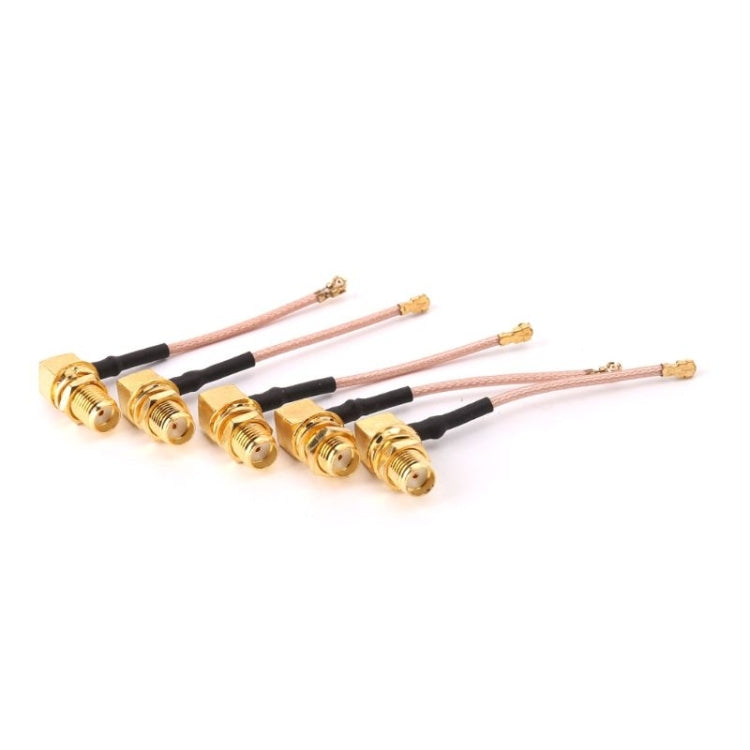 5 PCS RG178 Ufl / IPX / IPEX to SMA Female Adapter Braid Cable, Length: 5cm - Security by buy2fix | Online Shopping UK | buy2fix