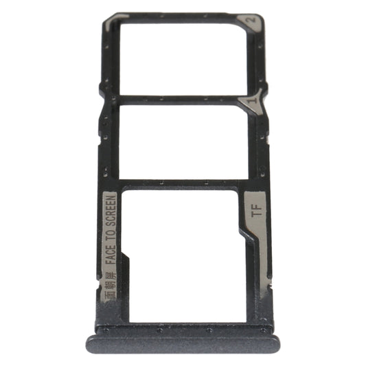 SIM Card Tray + SIM Card Tray + Micro SD Card Tray For Xiaomi Redmi 10 Power (Black) - Card Tray by buy2fix | Online Shopping UK | buy2fix