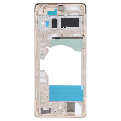 For Google Pixel 7 Front Housing LCD Frame Bezel Plate(Gold) - Repair & Spare Parts by buy2fix | Online Shopping UK | buy2fix