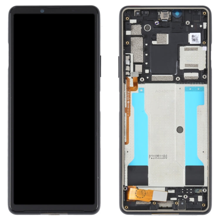 Original LCD Screen For Sony Xperia 10 III SO-52B Digitizer Full Assembly with Frame (Black) - Repair & Spare Parts by buy2fix | Online Shopping UK | buy2fix