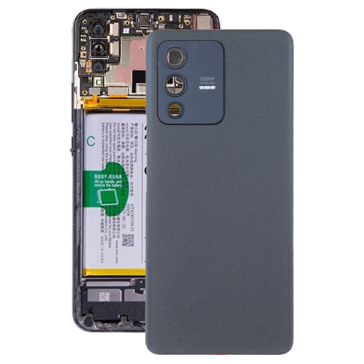 For vivo V23 Pro Original Battery Back Cover with Camera Lens Cover(Black) - Repair & Spare Parts by buy2fix | Online Shopping UK | buy2fix