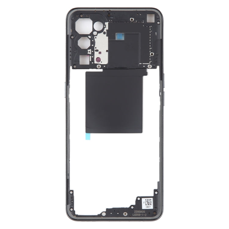 For OPPO Find X3 Lite Original Middle Frame Bezel Plate (Black) - Frame Bezel Plate by buy2fix | Online Shopping UK | buy2fix