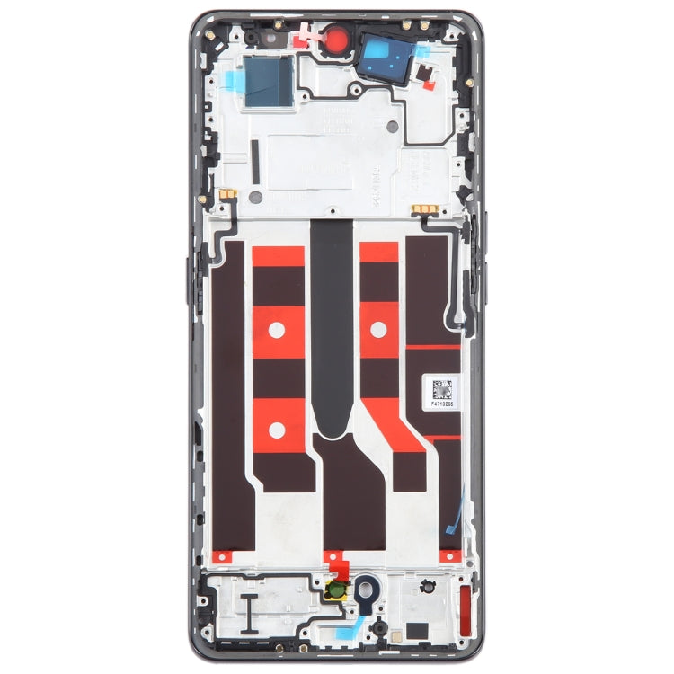 For OPPO A1 Pro Original Front Housing LCD Frame Bezel Plate (Black) - Frame Bezel Plate by buy2fix | Online Shopping UK | buy2fix