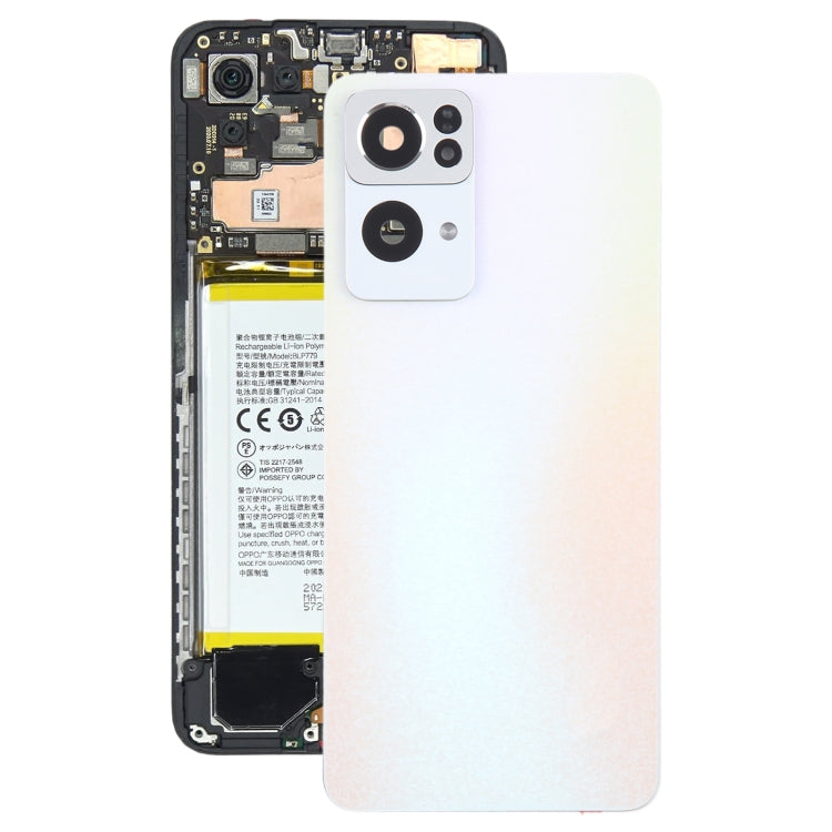 For OPPO Reno7 Pro Original Battery Back Cover with Camera Lens Cover(Gold) - Back Cover by buy2fix | Online Shopping UK | buy2fix