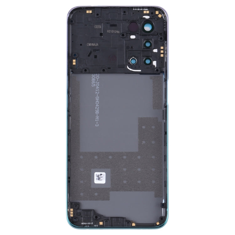 For OPPO A93 5G Battery Back Cover with Middle Frame(Blue) - Repair & Spare Parts by buy2fix | Online Shopping UK | buy2fix