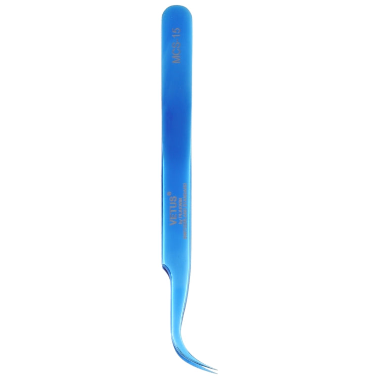 Vetus MCS-15 Bright Blue Curved Tweezers - Tweezers by VETUS | Online Shopping UK | buy2fix