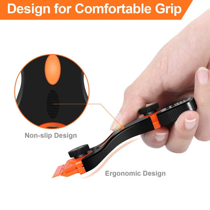 Double Headed Scraper Blade Glue Squeegee Remover Cleaner Tool (Orange) - Crowbar by buy2fix | Online Shopping UK | buy2fix