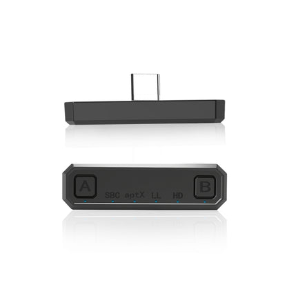 B35 Type-C Bluetooth 5.0 Wireless Transmitter Audio one-drag-two Transmitter For PS4 / Switch - Adapter by buy2fix | Online Shopping UK | buy2fix