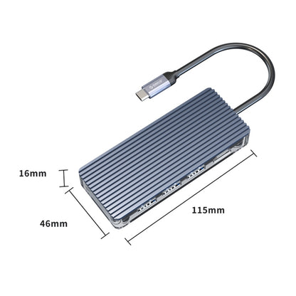 ORICO 6 in 1 Type-C Transparent HUB - USB HUB by ORICO | Online Shopping UK | buy2fix