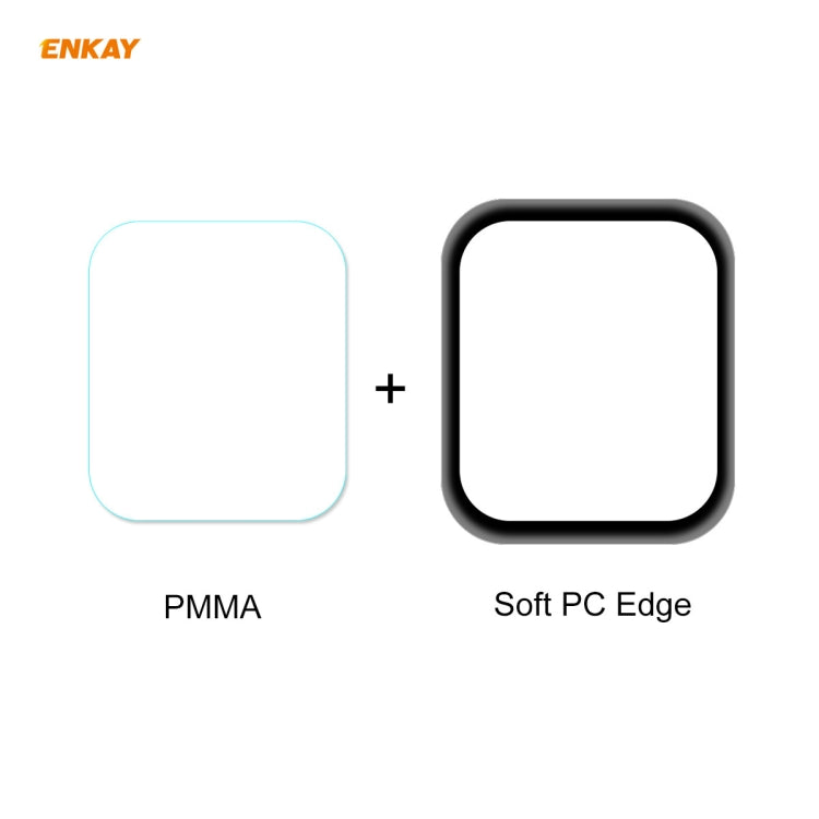 For Apple Watch 6/5/4/SE 44mm 5 PCS ENKAY Hat-Prince 3D Full Screen Soft PC Edge + PMMA HD Screen Protector Film - Watch Cases by ENKAY | Online Shopping UK | buy2fix