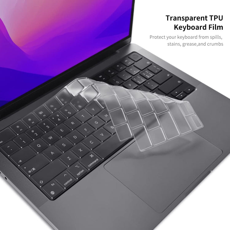 For MacBook Air 13.6 2022 A2681 EU Version ENKAY 3 in 1 Matte Laptop Case with TPU Keyboard Film / Anti-dust Plugs(White) - MacBook Air Cases by ENKAY | Online Shopping UK | buy2fix